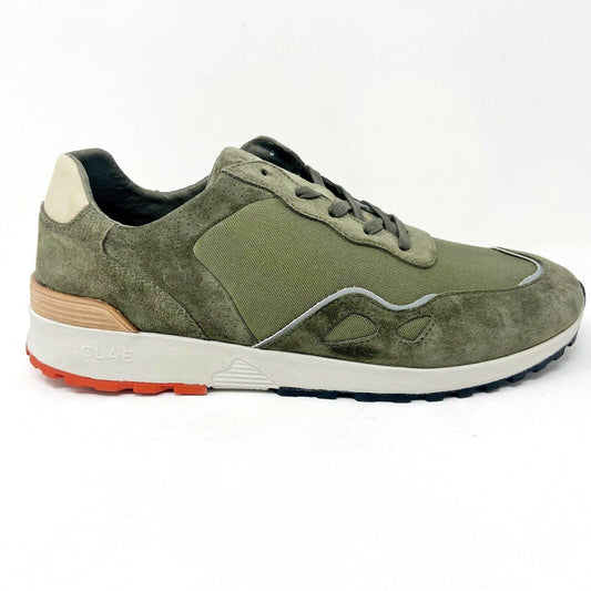 Clae Hayden Hiking Green Suede Mens Premium Casual Sneakers
