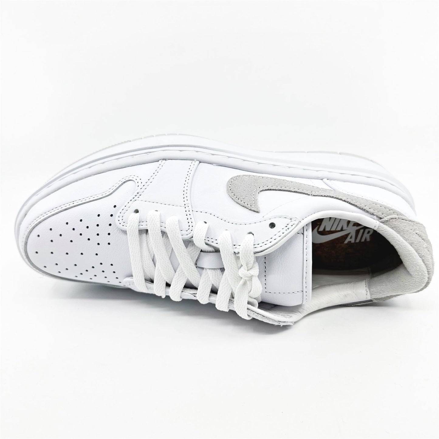 Jordan Air Jordan 1 Elevate Low White Natural Grey White Womens Athletic Sneaker
