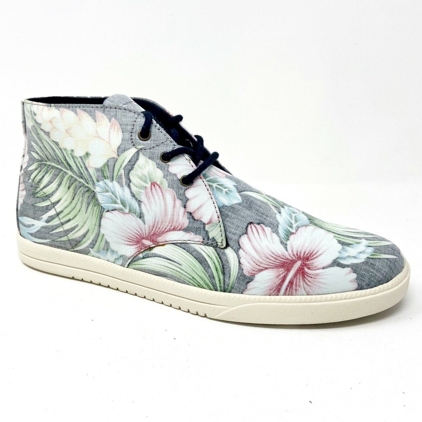 Clae Strayhorn Textile Black Floral Hawaiian Canvas Mens Casual Sneakers