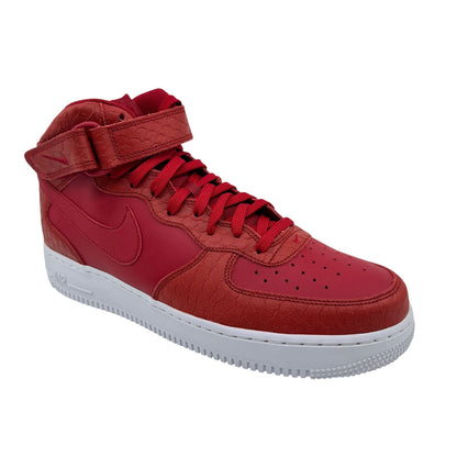 Nike Air Force 1 Mid '07 LV8 Gym Red White Mens Athletic Python Sneaker