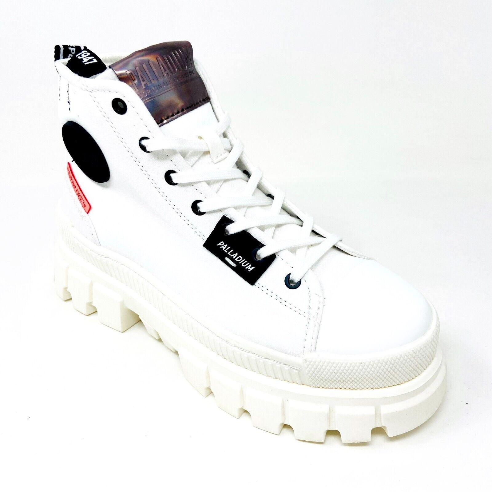 Palladium Revolt Hi TX Star White Marshmallow Womens Platform Boots 97242 127