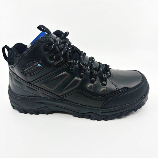 Skechers Relment Traven Black Kids Size 4 Waterproof Boots