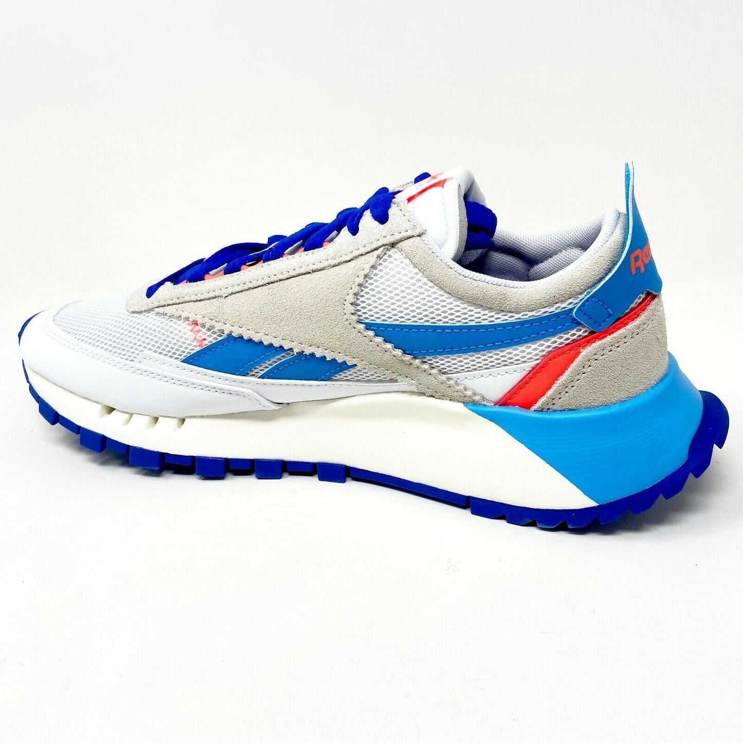 Reebok Classic Leather Legacy White Court Blue Mens Running Sneakers FY7750