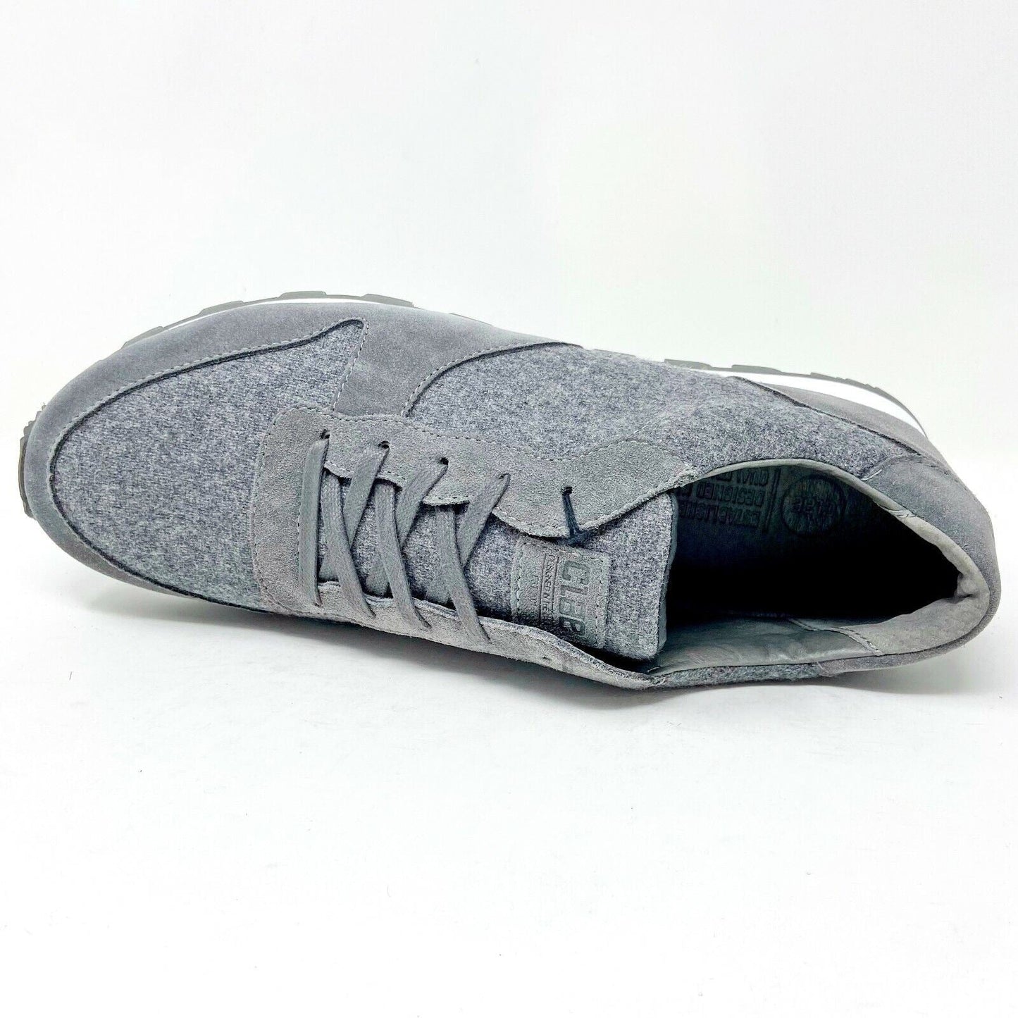 Clae Hayward Charcoal Wool Mens Premium Casual Sneakers
