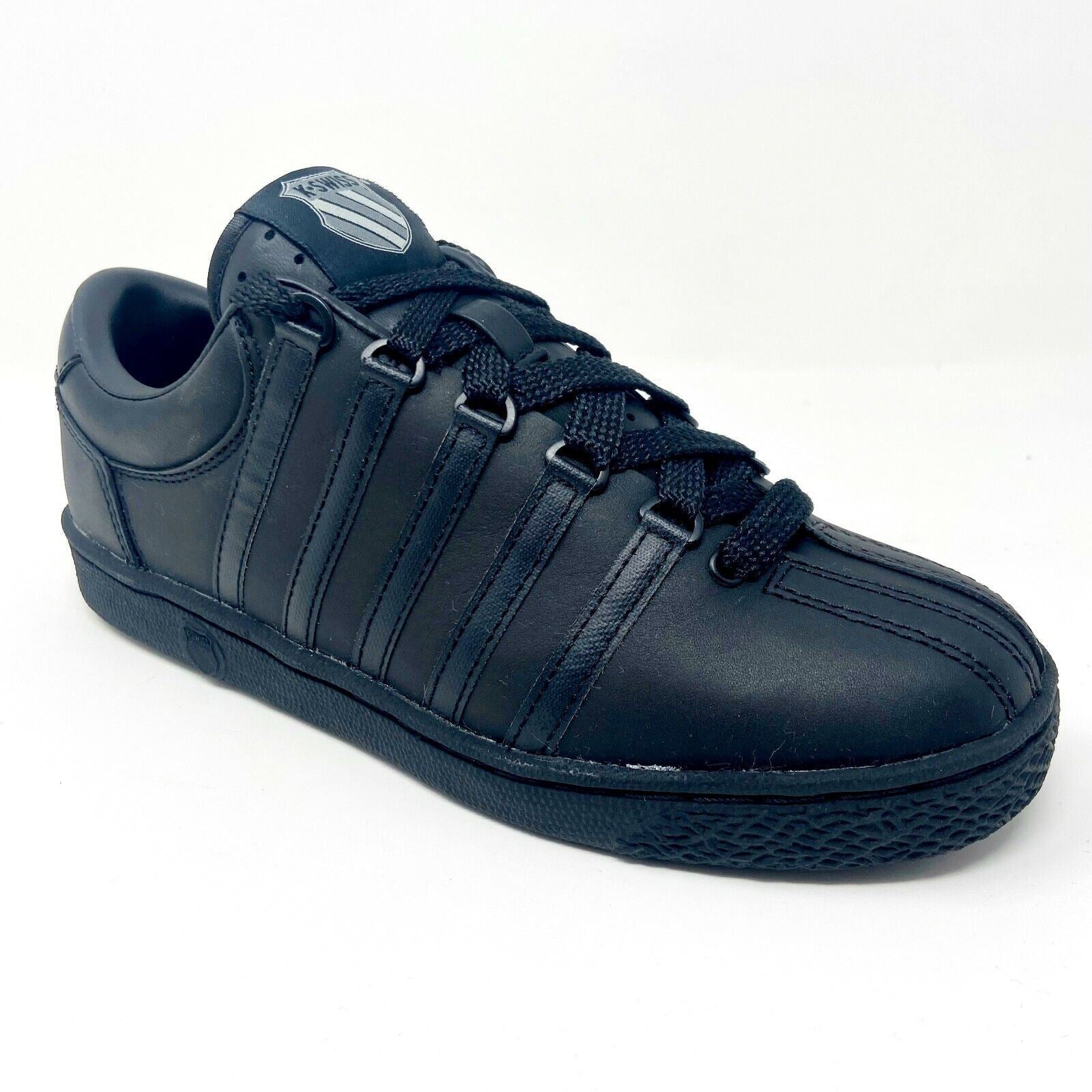 K-Swiss Classic Triple Black Varsity Kids Shoes Sneakers 80144