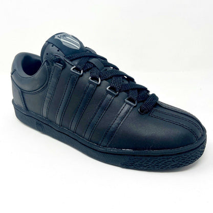 K-Swiss Classic Triple Black Varsity Kids Shoes Sneakers 80144