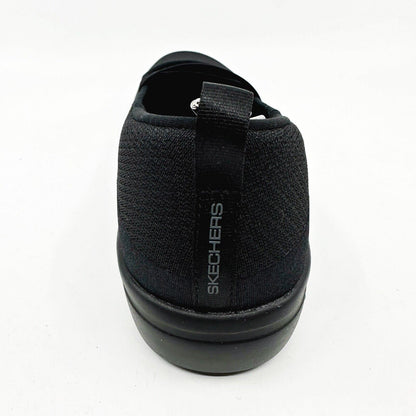 Skechers Arch Fit Uplift Mindful Black Womens Size 5.5 Slip On Shoes