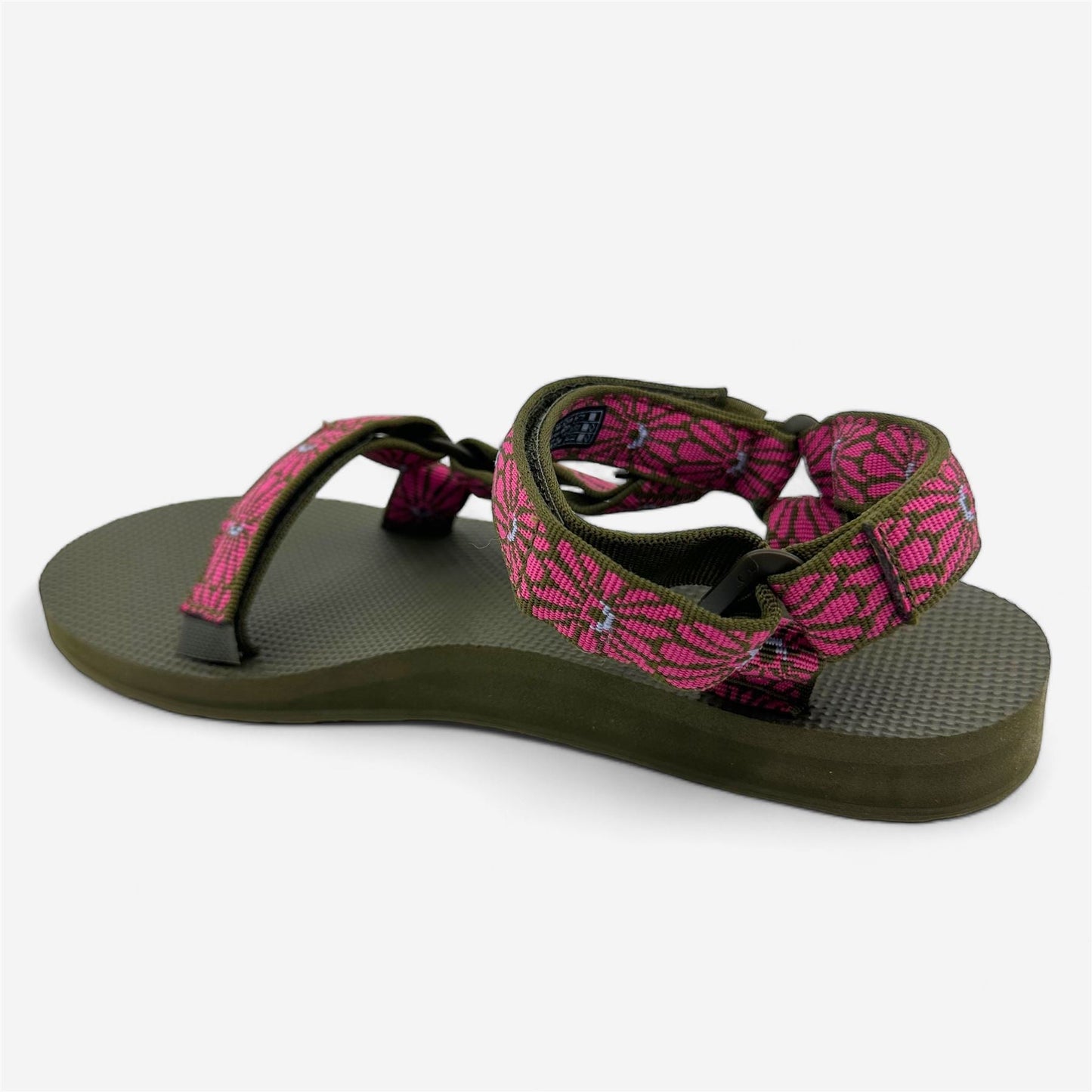 Teva Original Universal Pink Brown Womens Sandal Slip-On