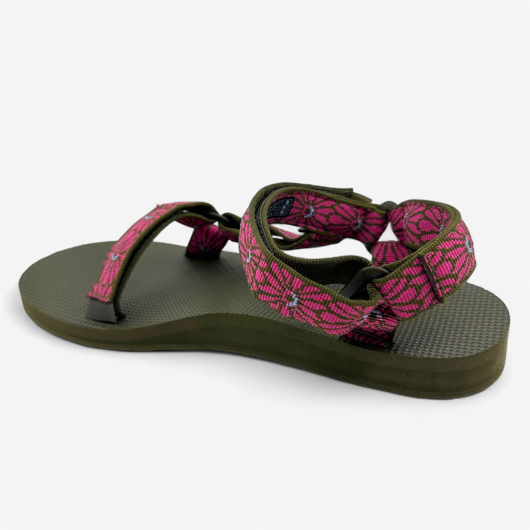 Teva Original Universal Pink Brown Womens Sandal Slip-On