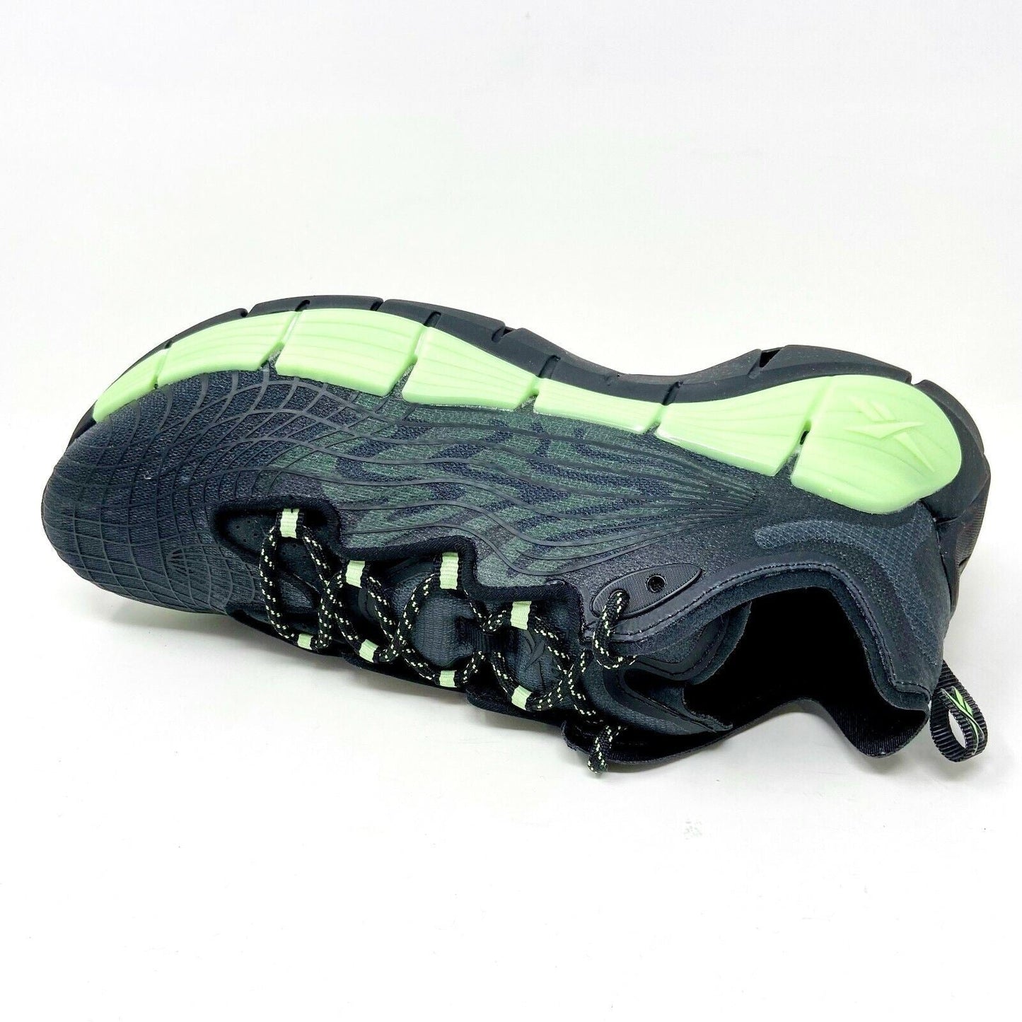 Reebok Zig Kinetica II Black Neon Mint Green Mens Running Shoes G58281