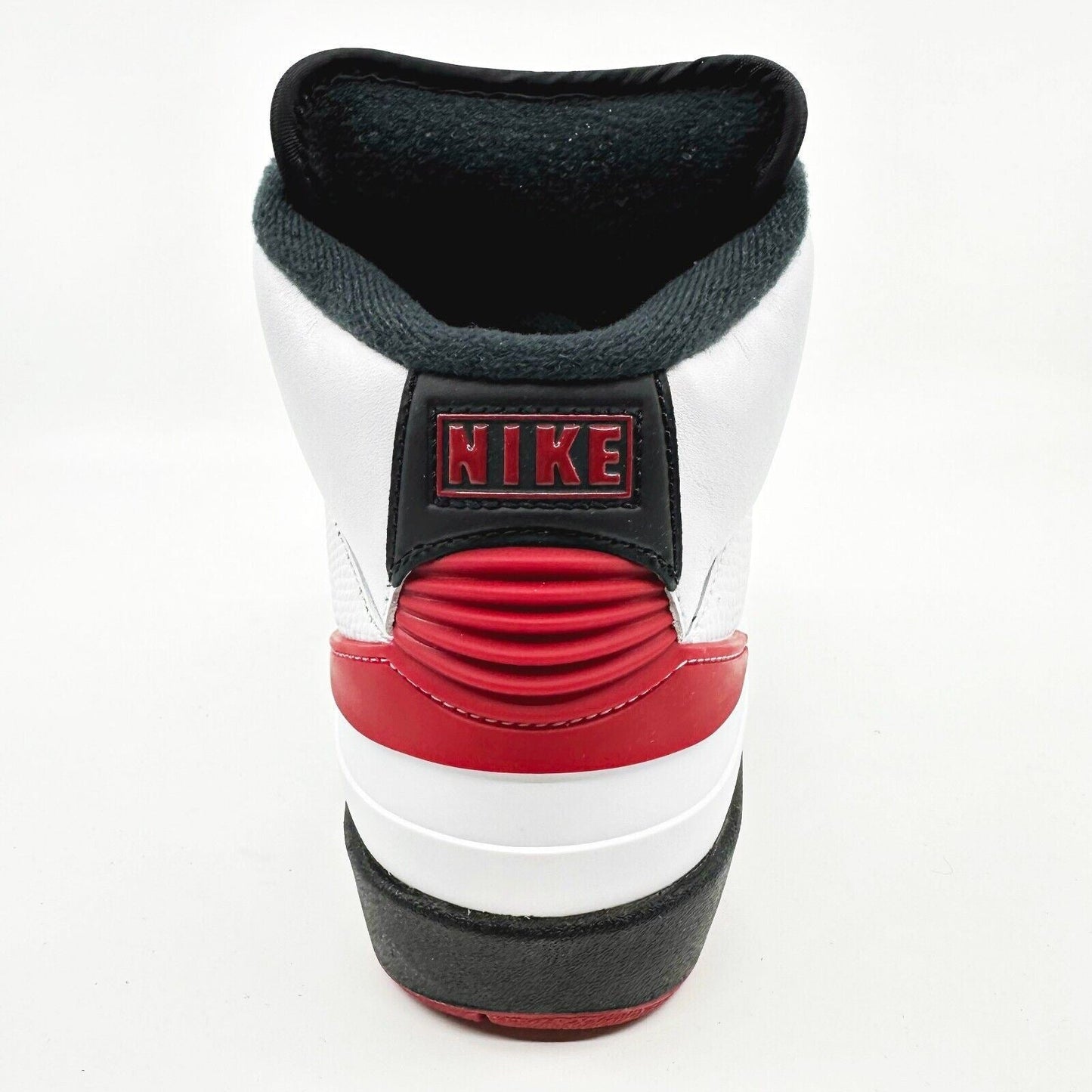 Nike Air Jordan 2 Retro White Varsity Red Black Womens Size 6.5 Sneakers