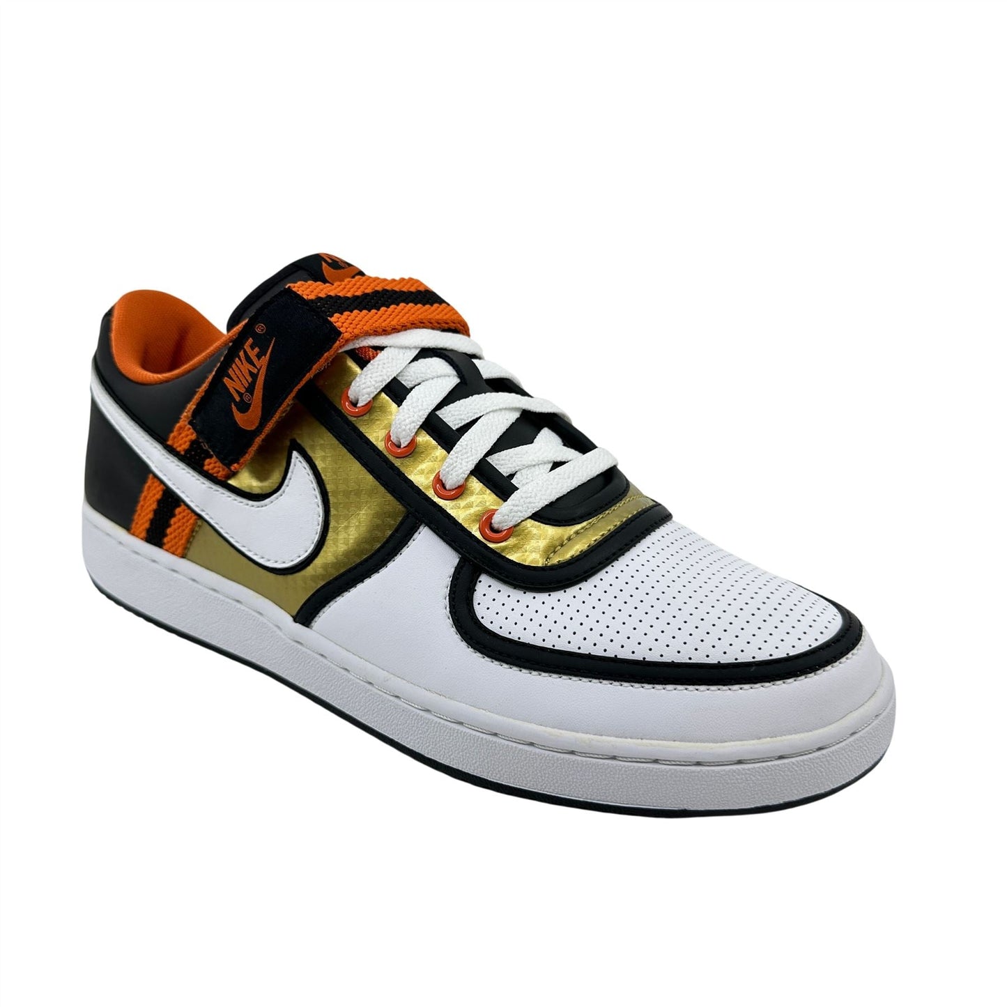 Nike Vandal Low White Black Hoop Orange Mens Athletic Sneaker