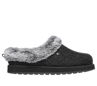 Womens Wide Fit Skechers Keepsakes Ice Angel Mule Slippers - Exclusive