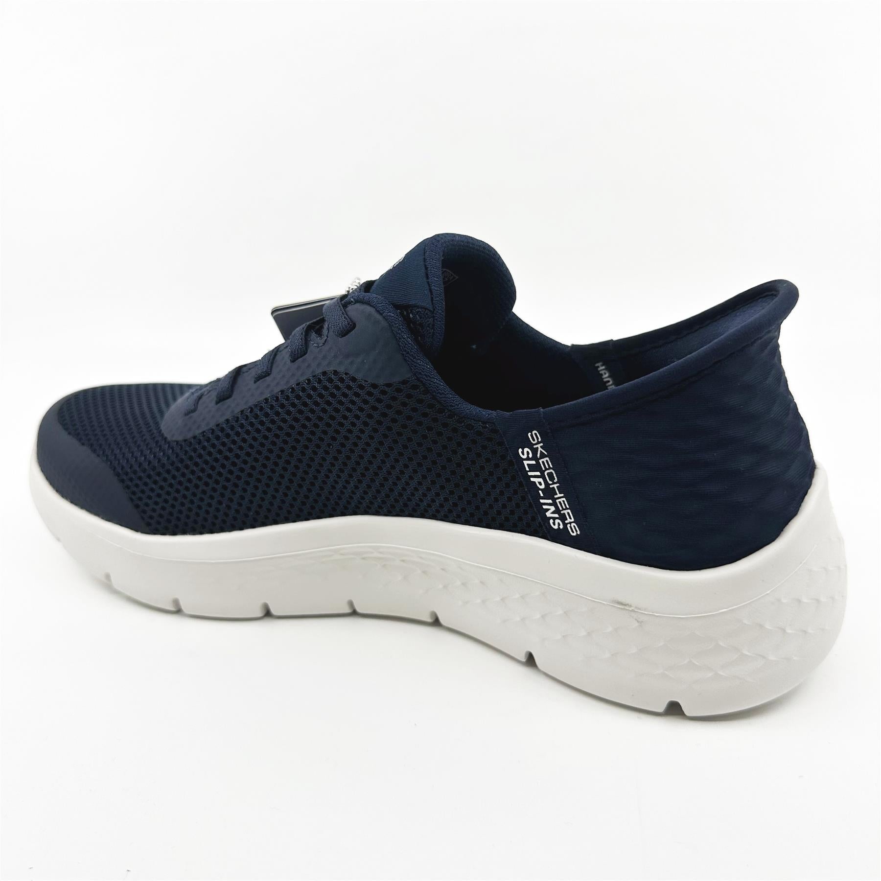 SKECHERS Go Walk Flex Grand Entry Navy White Womens  Slip On Sneakers