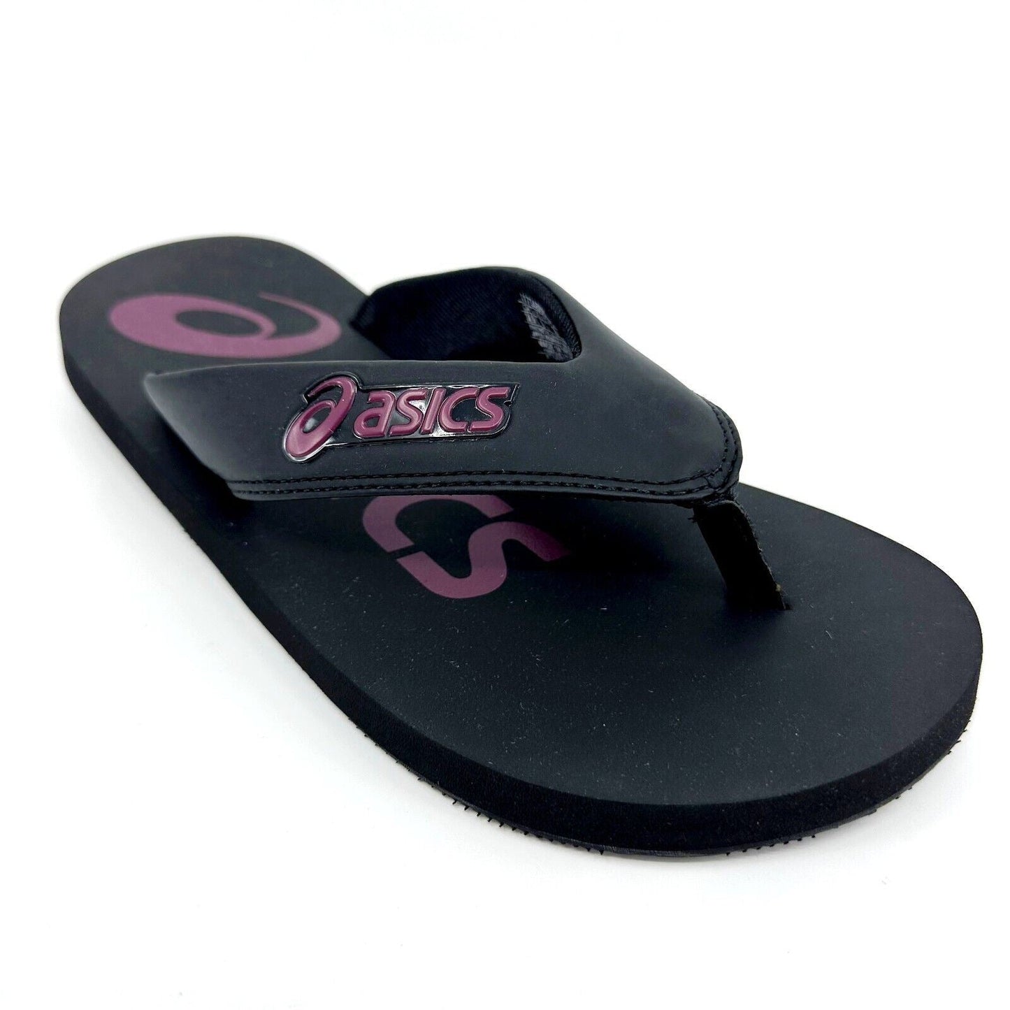 Asics Zorian BM Black Roselle Mens Size 12 Flip Flop Thongs Sandal 1173A009 001