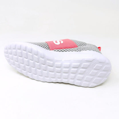 Adidas Lite Racer Adapt 4.0 K Gray Pink Kids Youth Running Shoes Q47209