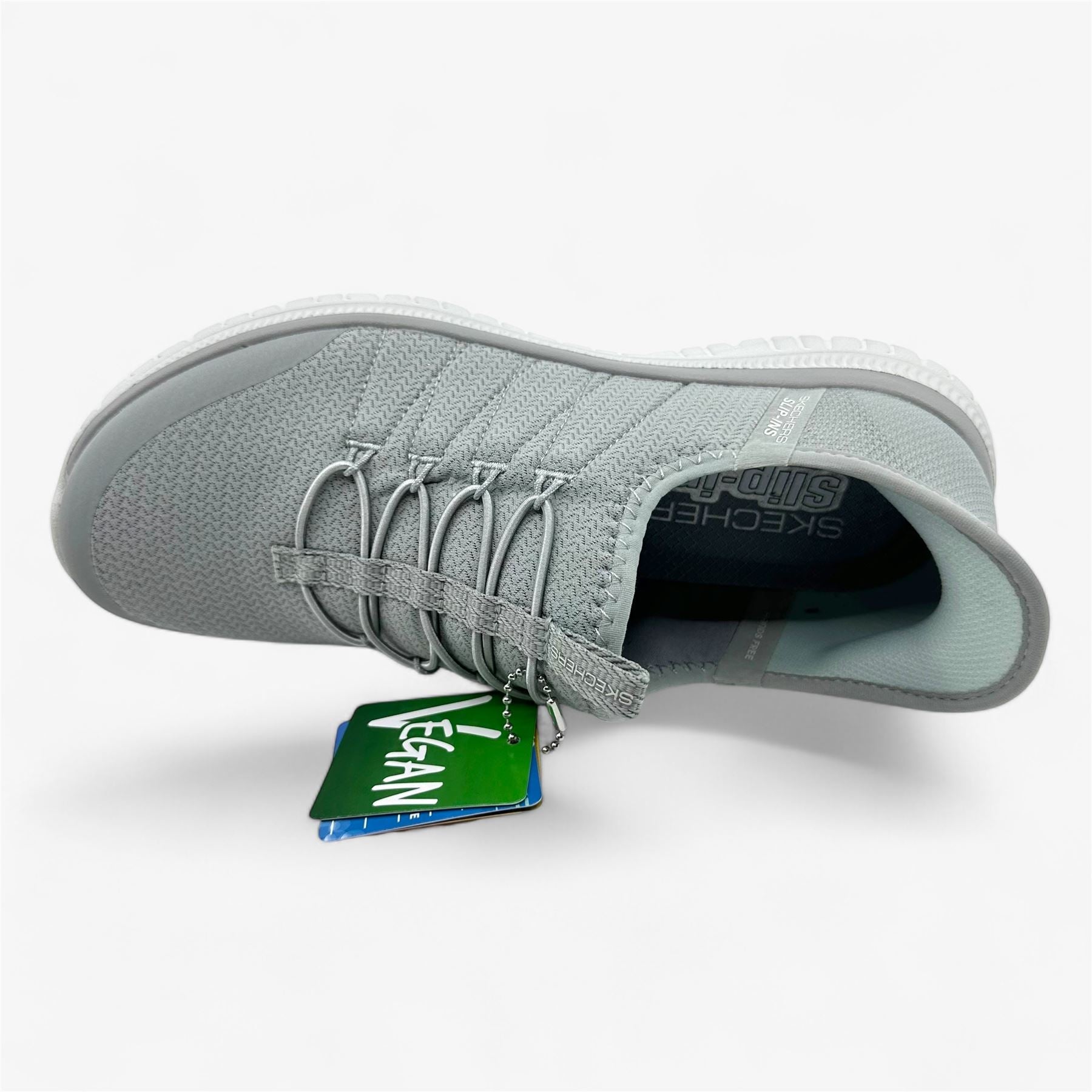 Skechers Virtue Glow Gray Womens Athletic Sneaker