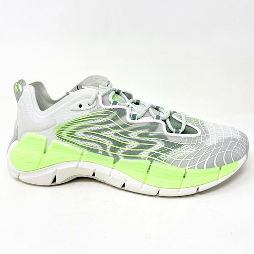 Reebok Zig Kinetica II Pure Grey Neon Mint Mens Running Shoes FY7744
