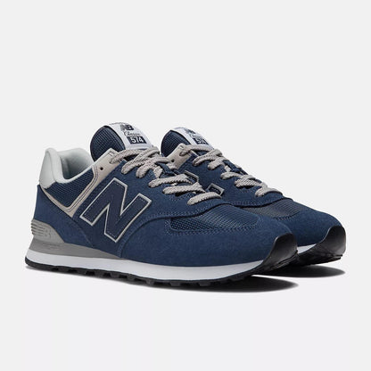 Women's Wide Fit New Balance ML574EVN Walking/Running Trainers - Exclusive - Navy ENCAP