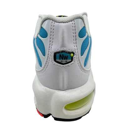 Nike Air Max Plus Worldwide White Black Blue Volt Mens Athletic Sneaker