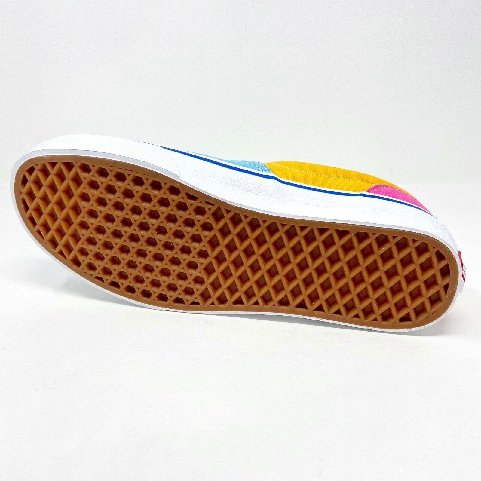 Vans Era (Canvas) Multicolor Bright Orange Blue Womens Casual Shoes Sneakers