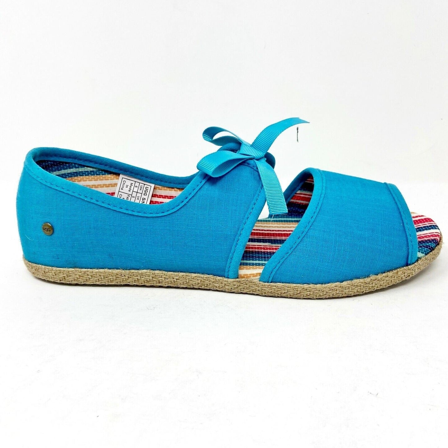 UGG K Ashleen Blue Womens Size 6 Sandals 1010053K SP6