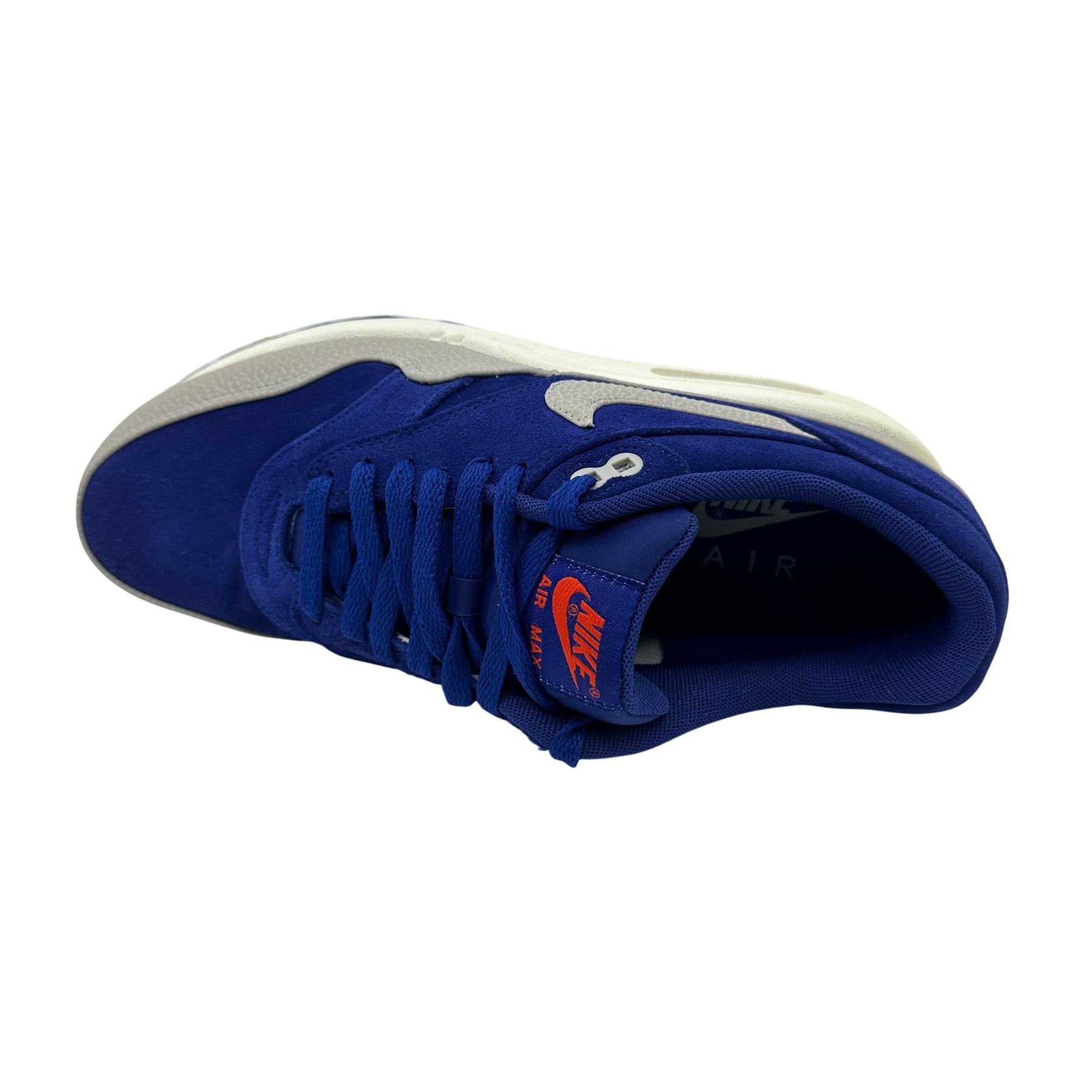 Nike Air Max 1 Premium Royal Blue White Mens Athletic Sneaker