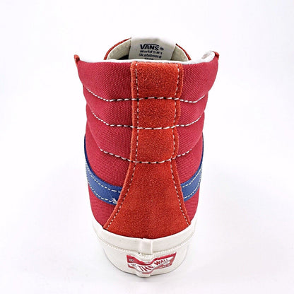 Vans Vault OG Sk8 Hi LX (Suede Canvas) Grenadine Pompeian Red Mens Casual Shoes