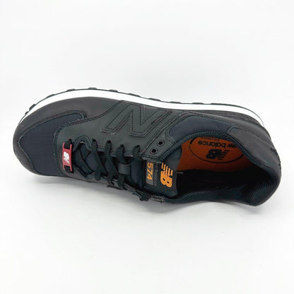 New Balance 574 Classics Flight Jacket Black Orange Mens Sneakers ML574FJB