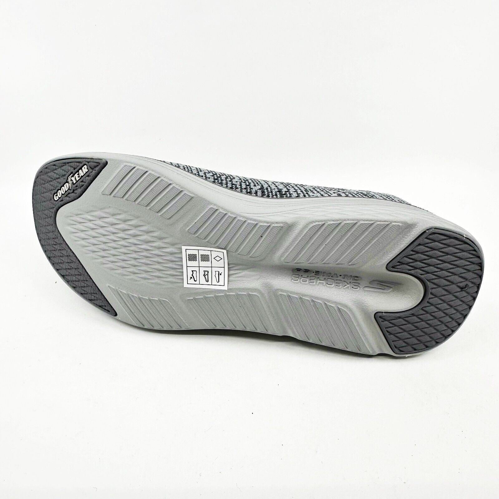 Skechers Max Cushioning Lite Gray Womens Size 8.5 Slip On Shoes