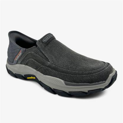 Skechers Respected Holmgren Charcoal Mens Athletic Goodyear Outsole Sneaker