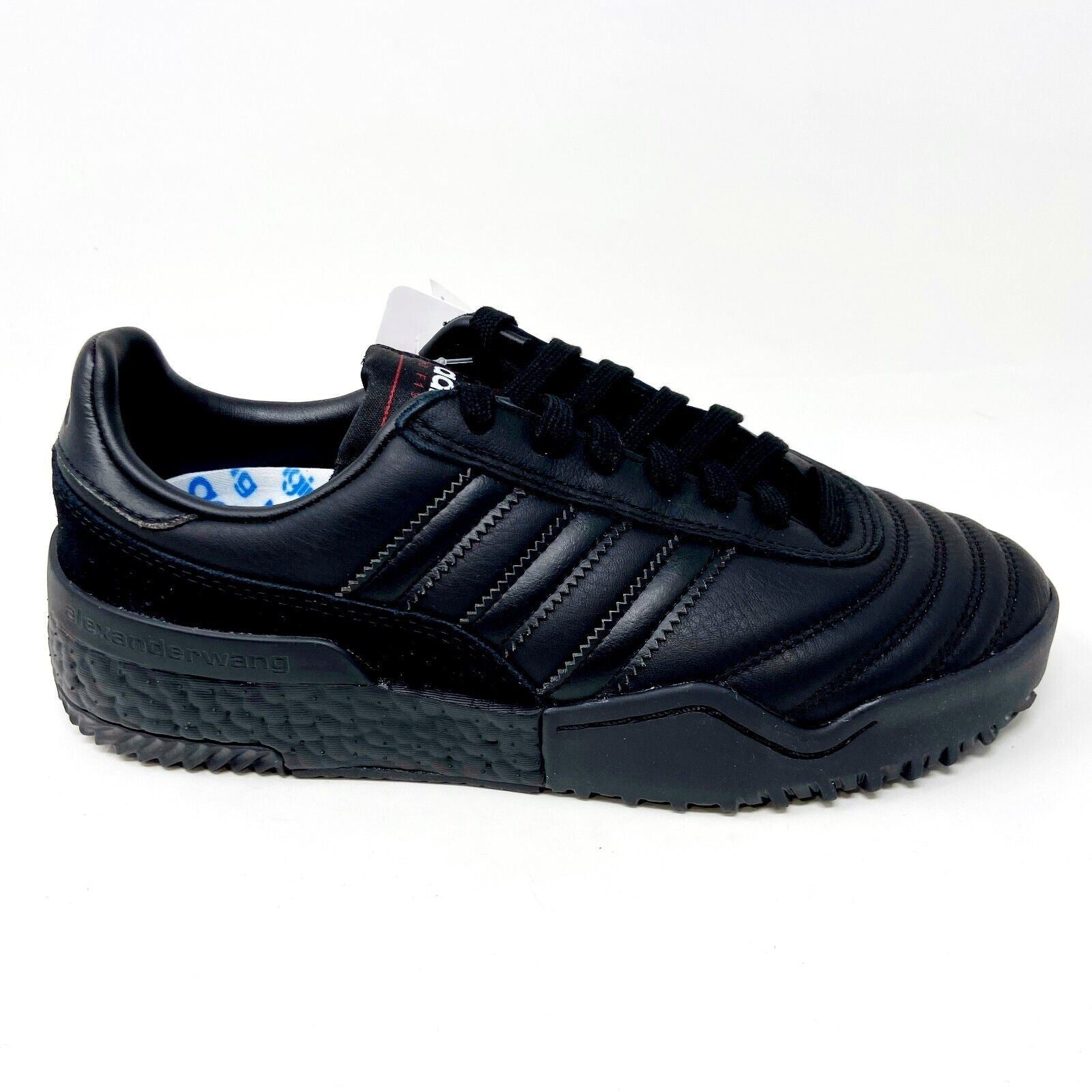 Adidas x Alexander Wang AW BBALL Soccer Triple Black Mens Size 4.5 EG0903
