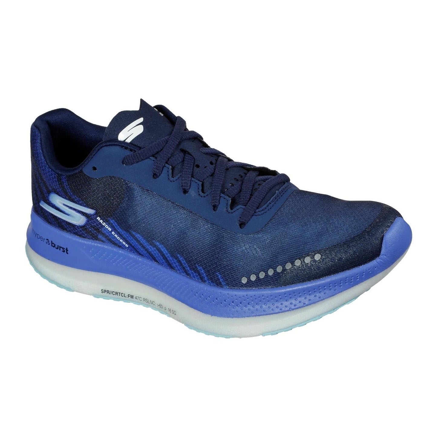 Women's Wide Fit Skechers 172004 Go Run Razor Excess Sports Trainer