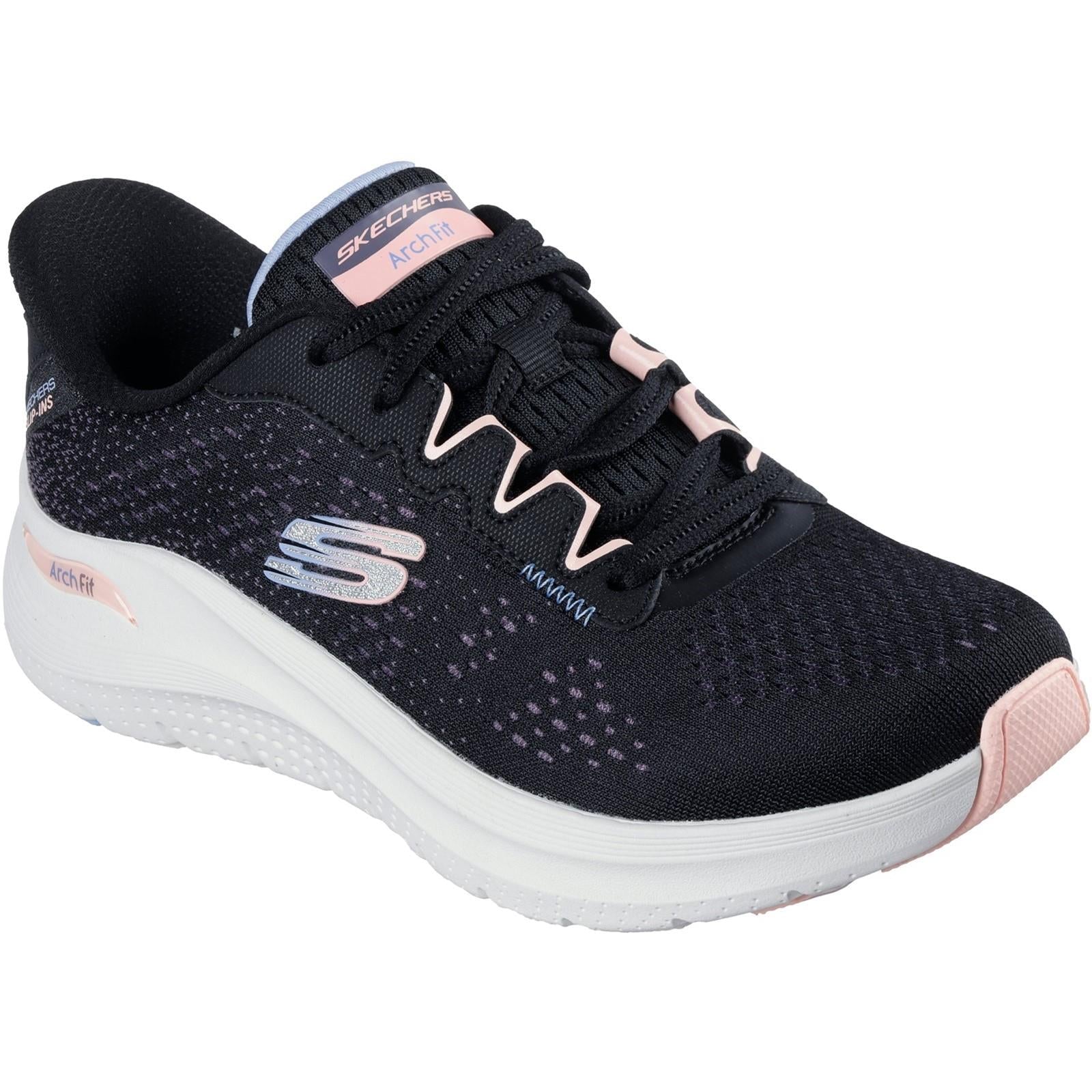 Women's Wide Fit Skechers 150333 Slip-ins Arch Fit 2.0 Fresh Space Trainers