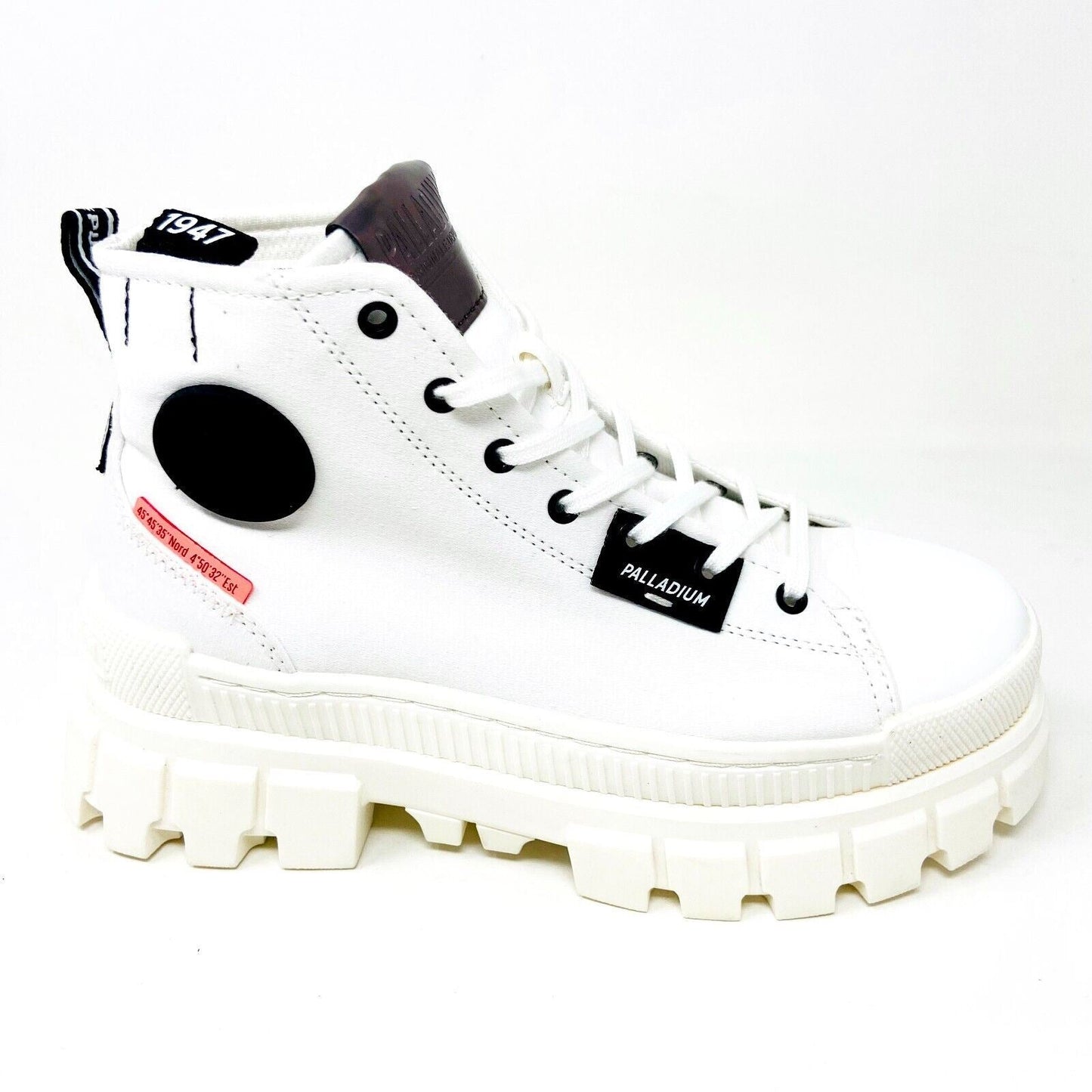 Palladium Revolt Hi TX Star White Marshmallow Womens Platform Boots 97242 127