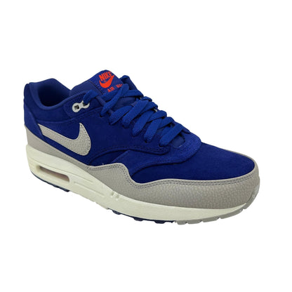 Nike Air Max 1 Premium Royal Blue White Mens Athletic Sneaker