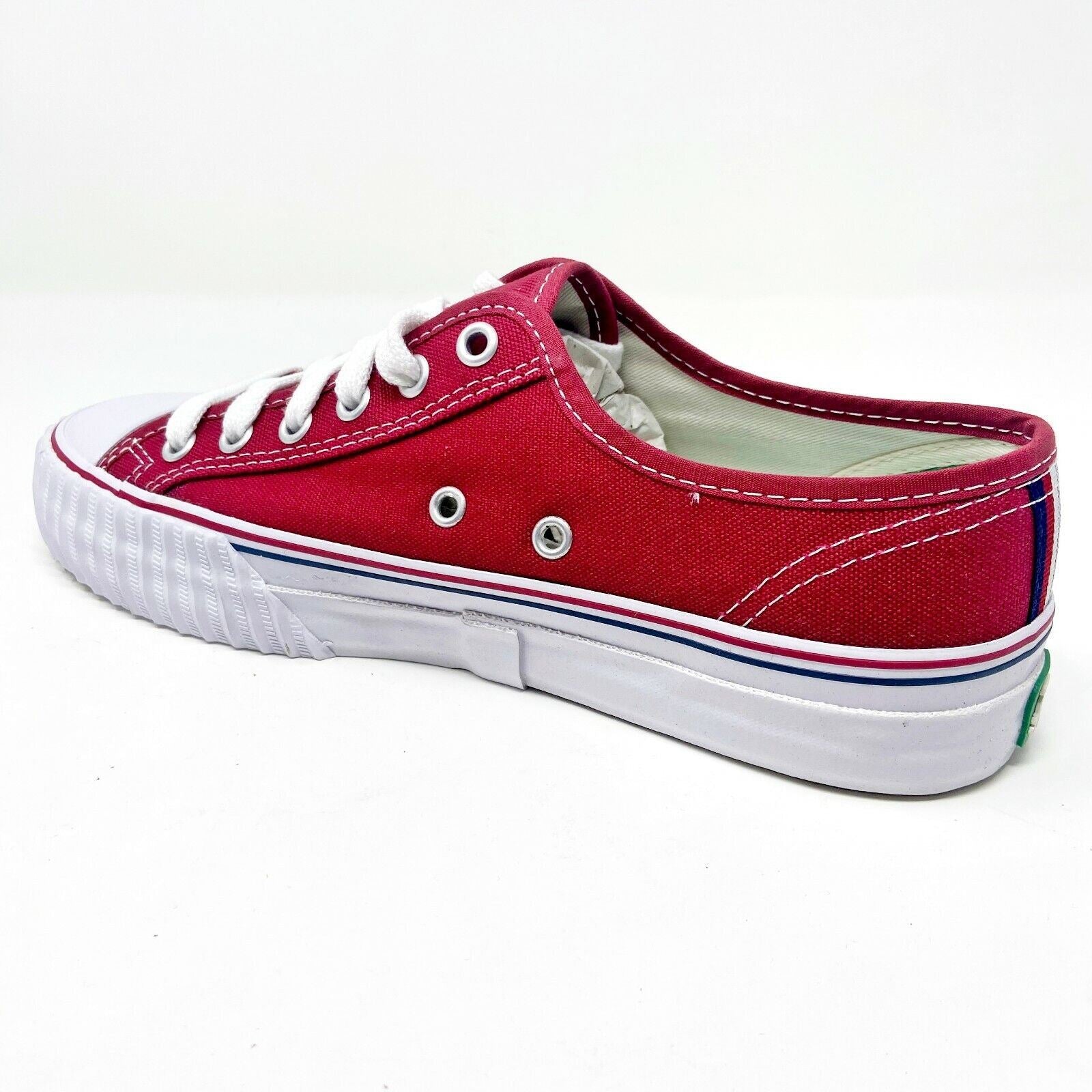 PF Flyers Center Lo Red White Womens Casual Shoes MC1002RD