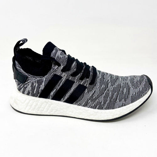 Adidas NMD R2 PK Primeknit Black White Future Harvest Mens Sneakers BY9409