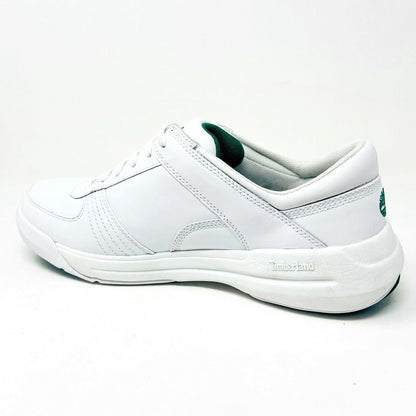 Timberland Harbor Racer White Green Leather Mens Casual Sneakers 54082