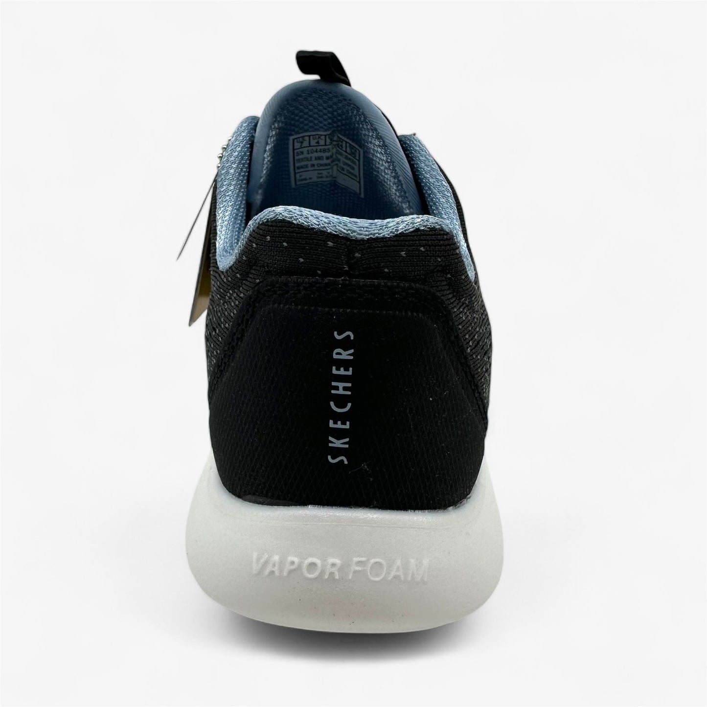 Skechers Vapor Foam Lite Revolve Black Blue Womens Athletic Sneaker