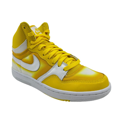 Nike Court Force High Tour Yellow White Womens Athletic Sneaker