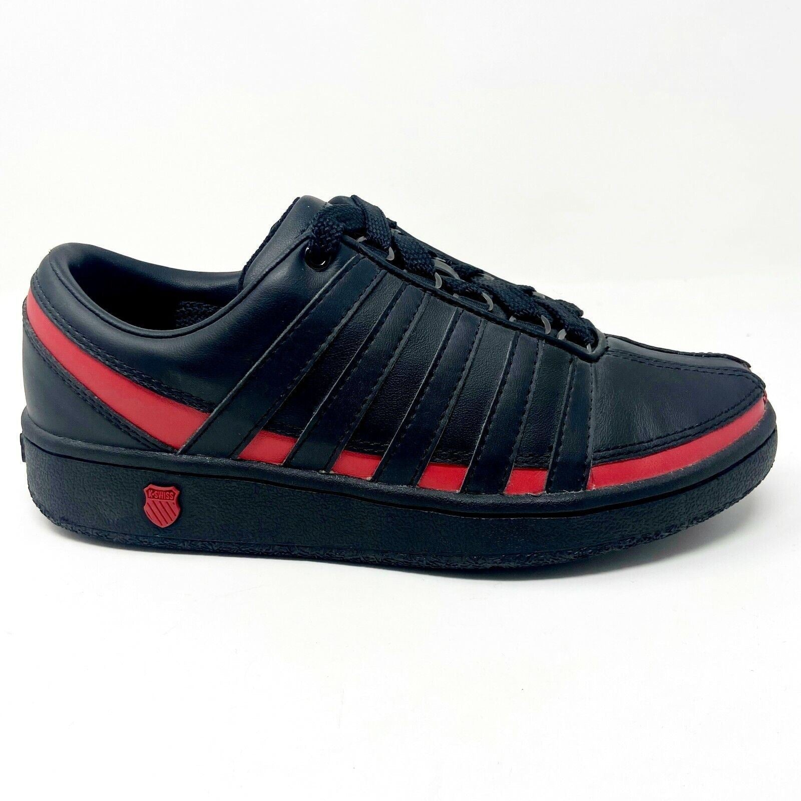 K-Swiss Ramli Black Red Child  Kids Casual Sneakers 8485004