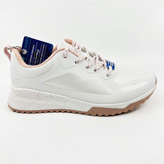 Skechers Bobs Squad 3 Star Flight White Light Pink Womens Size 6.5