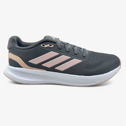 Adidas Runfalcon 5 Grey Sandy Pink White Womens Size 10 Athletic Sneaker