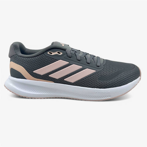 Adidas Runfalcon 5 Grey Sandy Pink White Womens Size 10 Athletic Sneaker