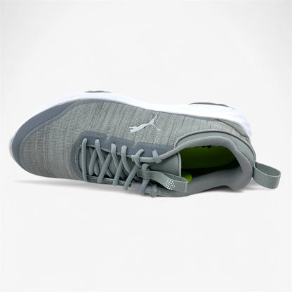 PUMA Fusion Pro Cool Mid Gray Silver Mens Spikeless Golf Shoes