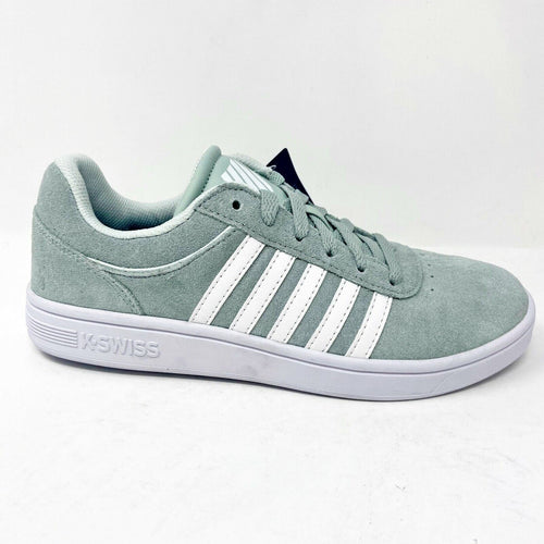 K-Swiss Court Cheswick Suede Green White Womens Size 8.5 Sneaker 95676 350