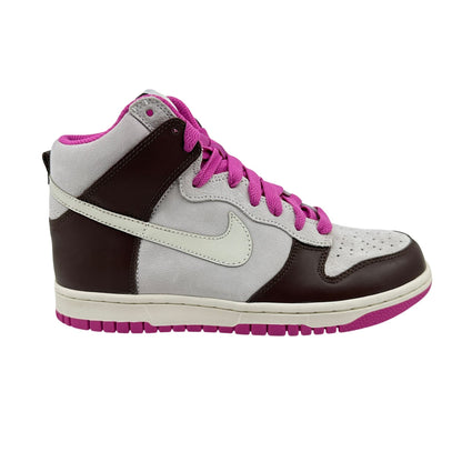 Nike Dunk High White Chocolate Brown Pink Womens Athletic Sneaker