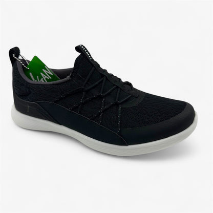 Skechers Vapor Foam Lite Revere Black Gray Womens Athletic Sneaker