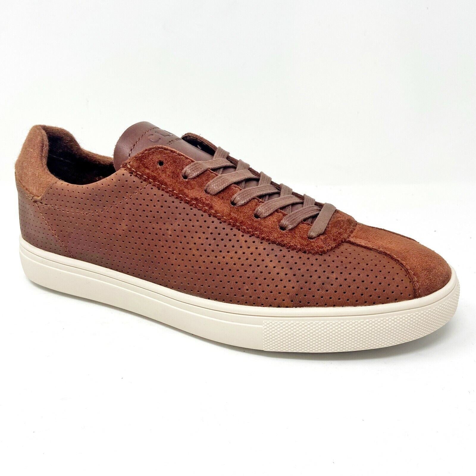 Clae Noah Chestnut Oiled Leather Mens Size 7 Premium Sneakers